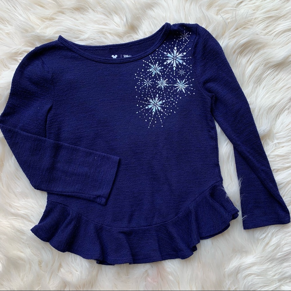 ❤️Disney Frozen❤️Girls 5❤️Long Sleeve Knit Shirt